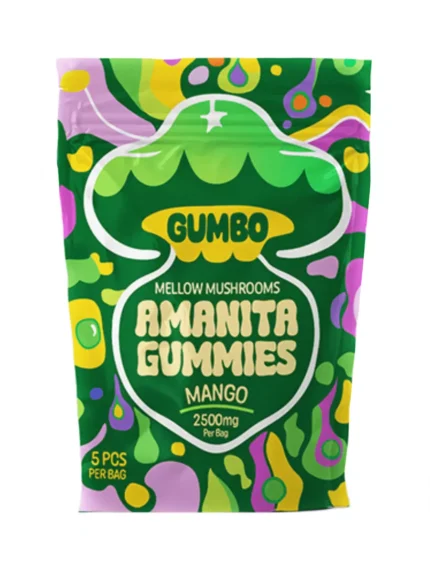 Mango Gumbo Magic Mushroom Amanita Gummies 2500mg