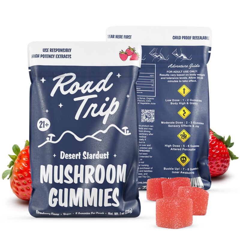 Desert Stardust Magic Mushroom Road Trip Gummies - Strawberry
