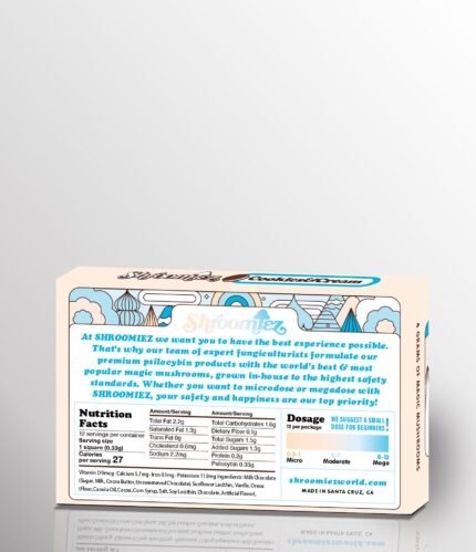 Shroomiez Cookies & Cream Mushroom Chocolate Bar - 4g Psilocybin